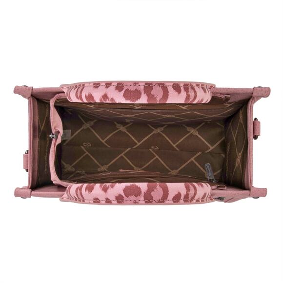 Wrangler Pink Leopard Print Tote/Crossbody *NEW in Package* - Picture 4 of 6